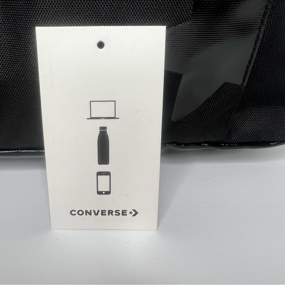 Converse Black Speed 2 Unisex Black Polyester Backpack One Size | NEW/NWT!!🎒🖤 - Picture 15 of 16